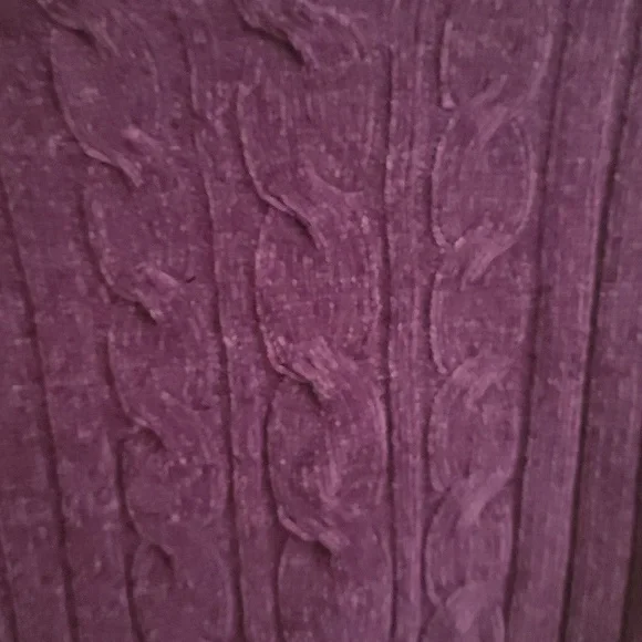 Classic Elements Deep Purple Knit Sweater - Picture 3 of 6